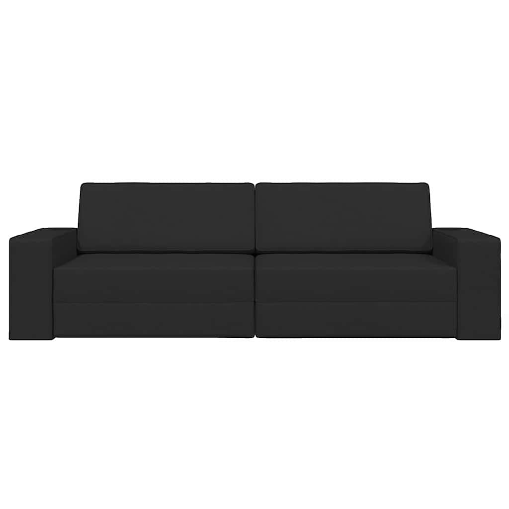 Sofa lova Juoda 245 x 78 x 77 cm Aksomas