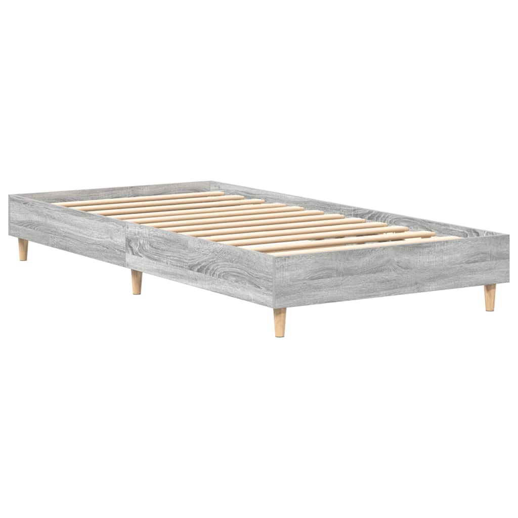 lovos rėmas be čiužinio pilka 90x190 cm inžinerinė mediena