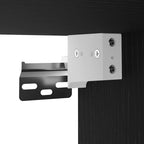 Televizoriaus spintelė 2 pcs Juoda 30,5 x 30 x 102 cm