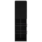 Televizoriaus spintelė 2 pcs Juoda 30,5 x 30 x 102 cm