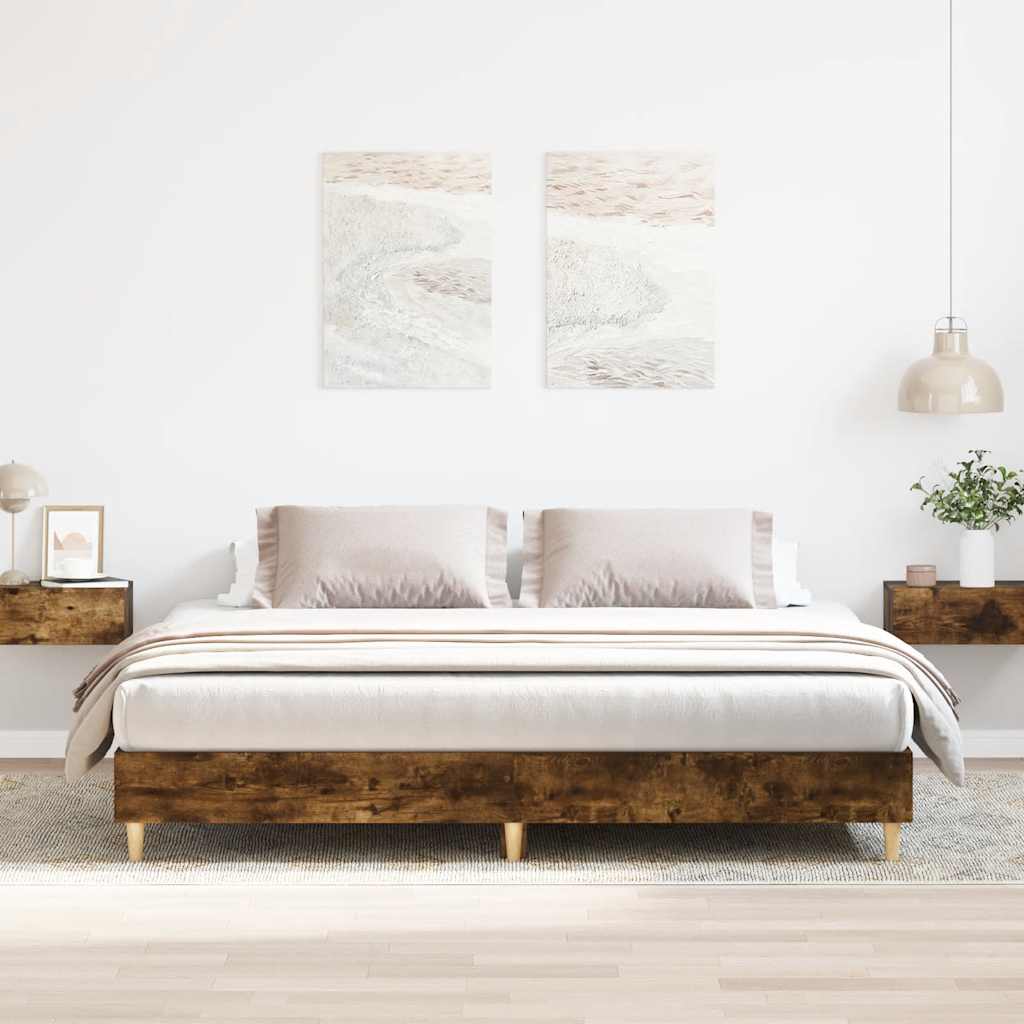 Lovos rėmas be čiužinio, 200x200 cm, apdirbta mediena