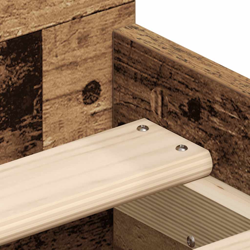 Lovos rėmas be čiužinio, medienos dizaino, 90x200 cm