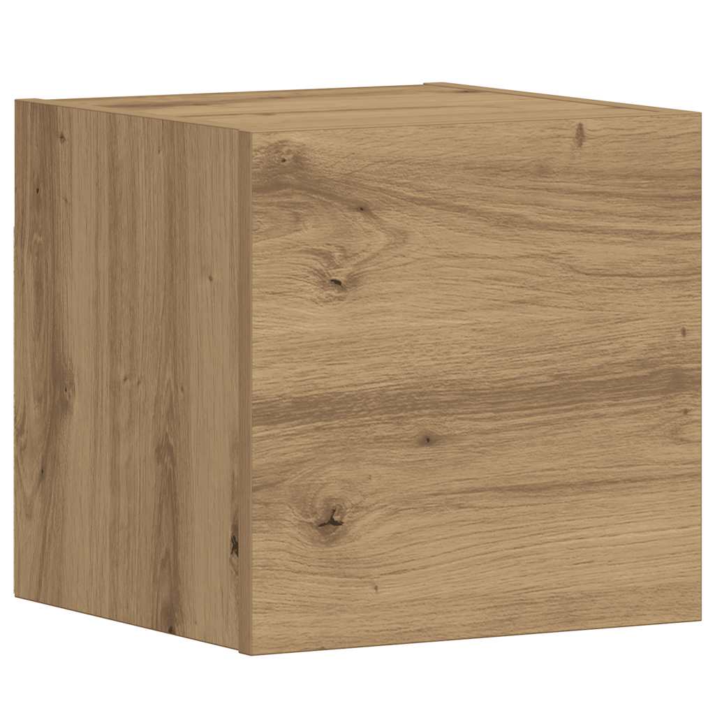 3 dalių sieninis televizoriaus spintelės komplektas Artisan Oak