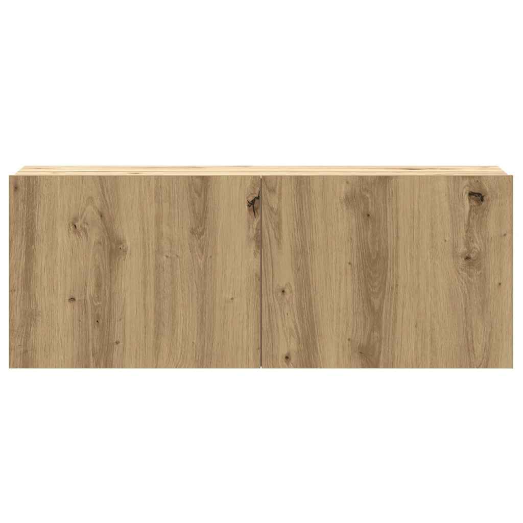 3 dalių sieninis televizoriaus spintelės komplektas Artisan Oak