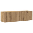 4 dalių sieninis televizoriaus spintelės komplektas Artisan Oak
