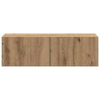 4 dalių sieninis televizoriaus spintelės komplektas Artisan Oak