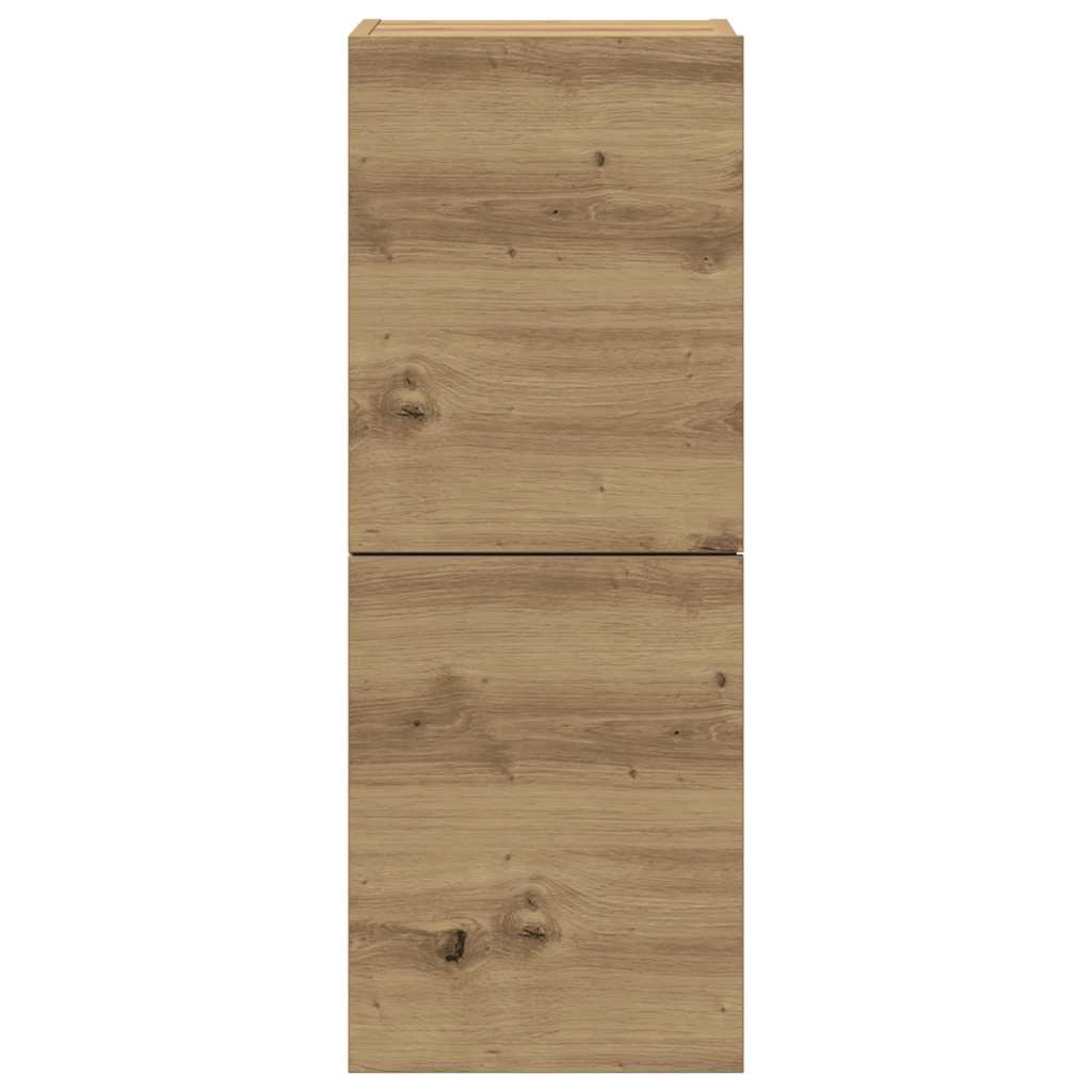 4 dalių sieninis televizoriaus spintelės komplektas Artisan Oak