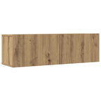 3 dalių sieninis televizoriaus spintelės komplektas Artisan Oak