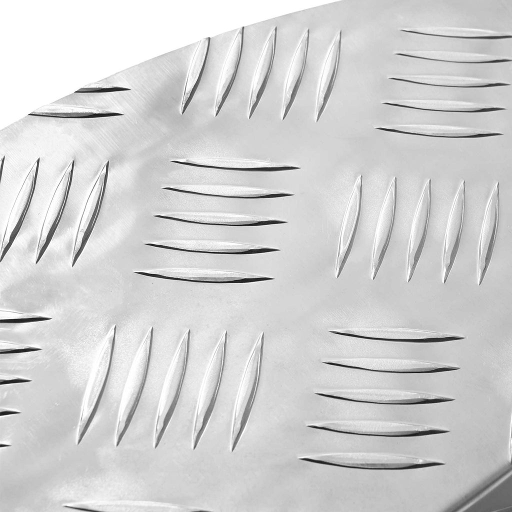 Laiptų danga Pusmėnulio 5 pcs Sidabro 60 x 18 cm Aliuminis
