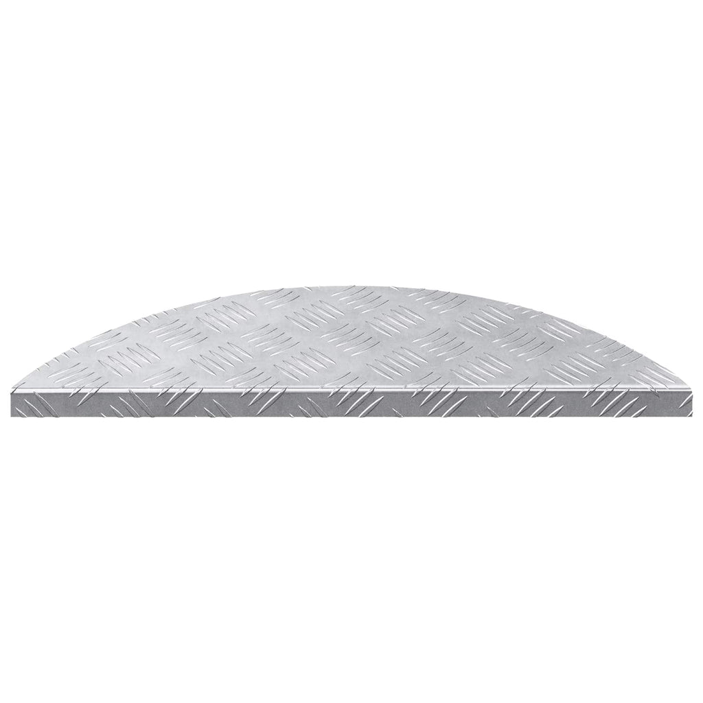 Laiptų danga Pusmėnulio 5 pcs Sidabro 60 x 18 cm Aliuminis