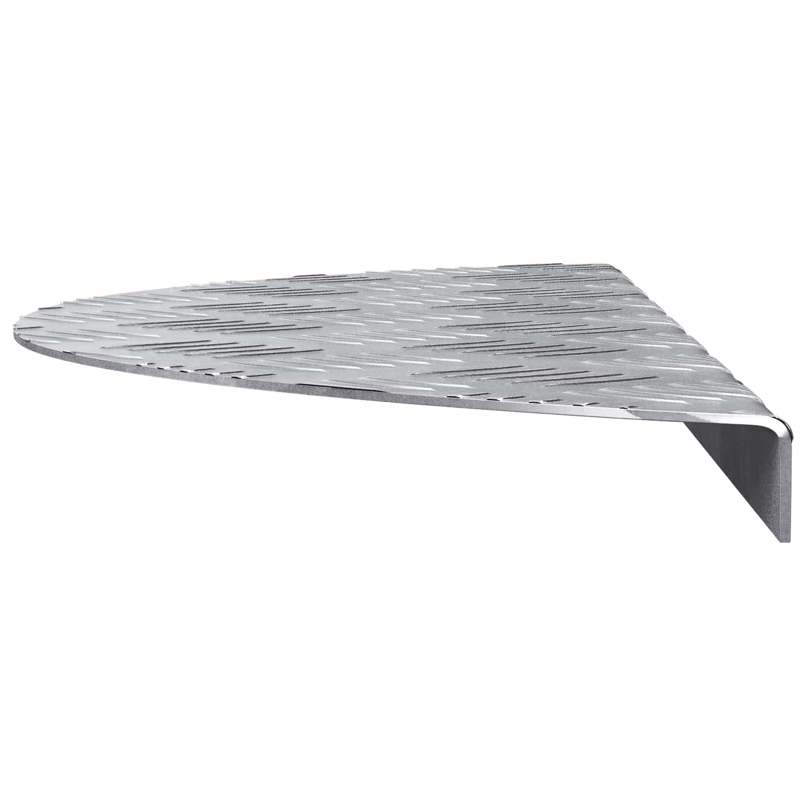 Laiptų danga Pusmėnulio 5 pcs Sidabro 60 x 18 cm Aliuminis