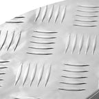 Laiptų danga Pusmėnulio 10 pcs Sidabro 60 x 18 cm Aliuminis