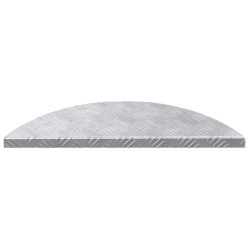Laiptų danga Pusmėnulio 15 pcs Sidabro 60 x 18 cm Aliuminis