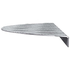 Laiptų danga Pusmėnulio 15 pcs Sidabro 60 x 18 cm Aliuminis