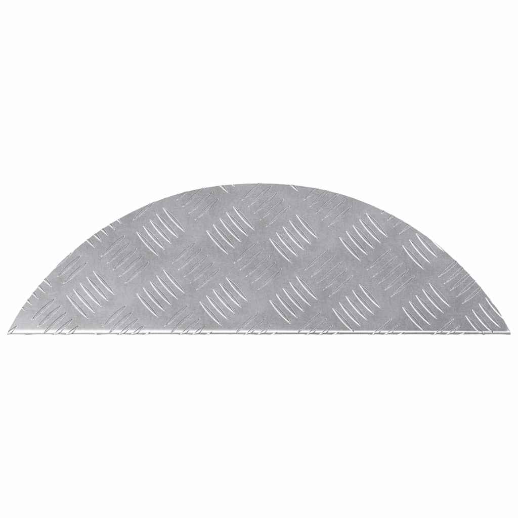 Laiptų danga Pusmėnulio 15 pcs Sidabro 60 x 18 cm Aliuminis