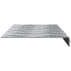Laiptų danga Stačiakampio 5 pcs Sidabro 60 x 18 cm Aliuminis