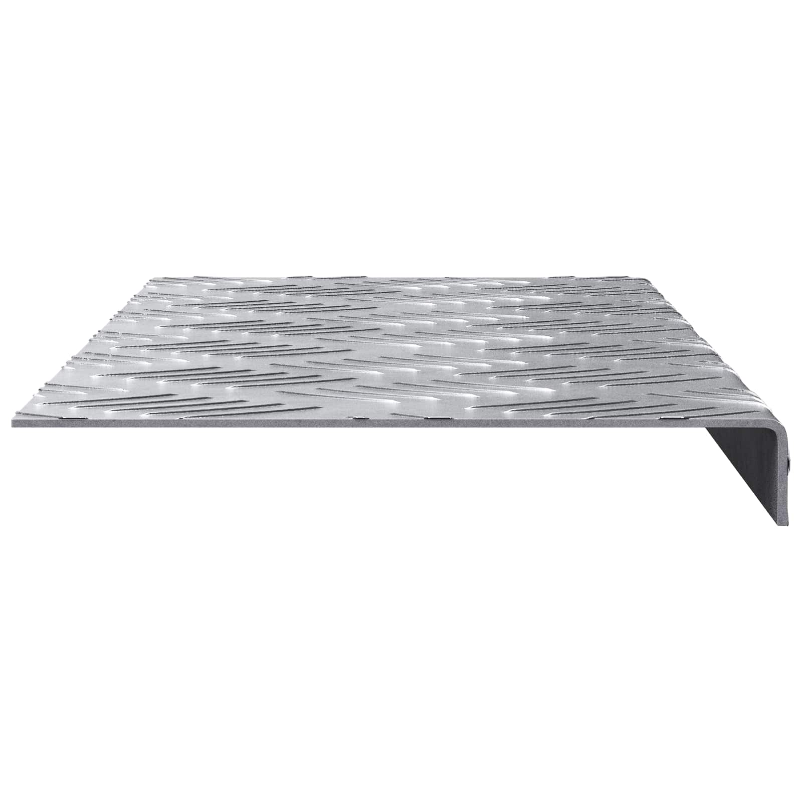 Laiptų danga Stačiakampio 5 pcs Sidabro 60 x 18 cm Aliuminis