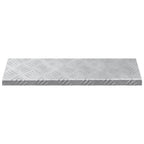 Laiptų danga Stačiakampio 10 pcs Sidabro 60 x 18 cm Aliuminis