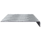 Laiptų danga Stačiakampio 10 pcs Sidabro 60 x 18 cm Aliuminis