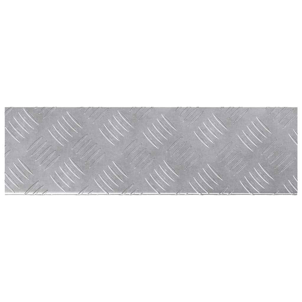 Laiptų danga Stačiakampio 10 pcs Sidabro 60 x 18 cm Aliuminis