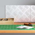 Laiptų danga Stačiakampio 2 pcs Sidabro 30 x 20 cm Aliuminis
