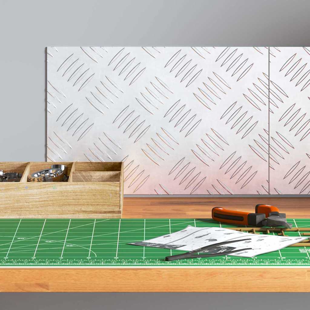 Laiptų danga Stačiakampio 2 pcs Sidabro 30 x 20 cm Aliuminis
