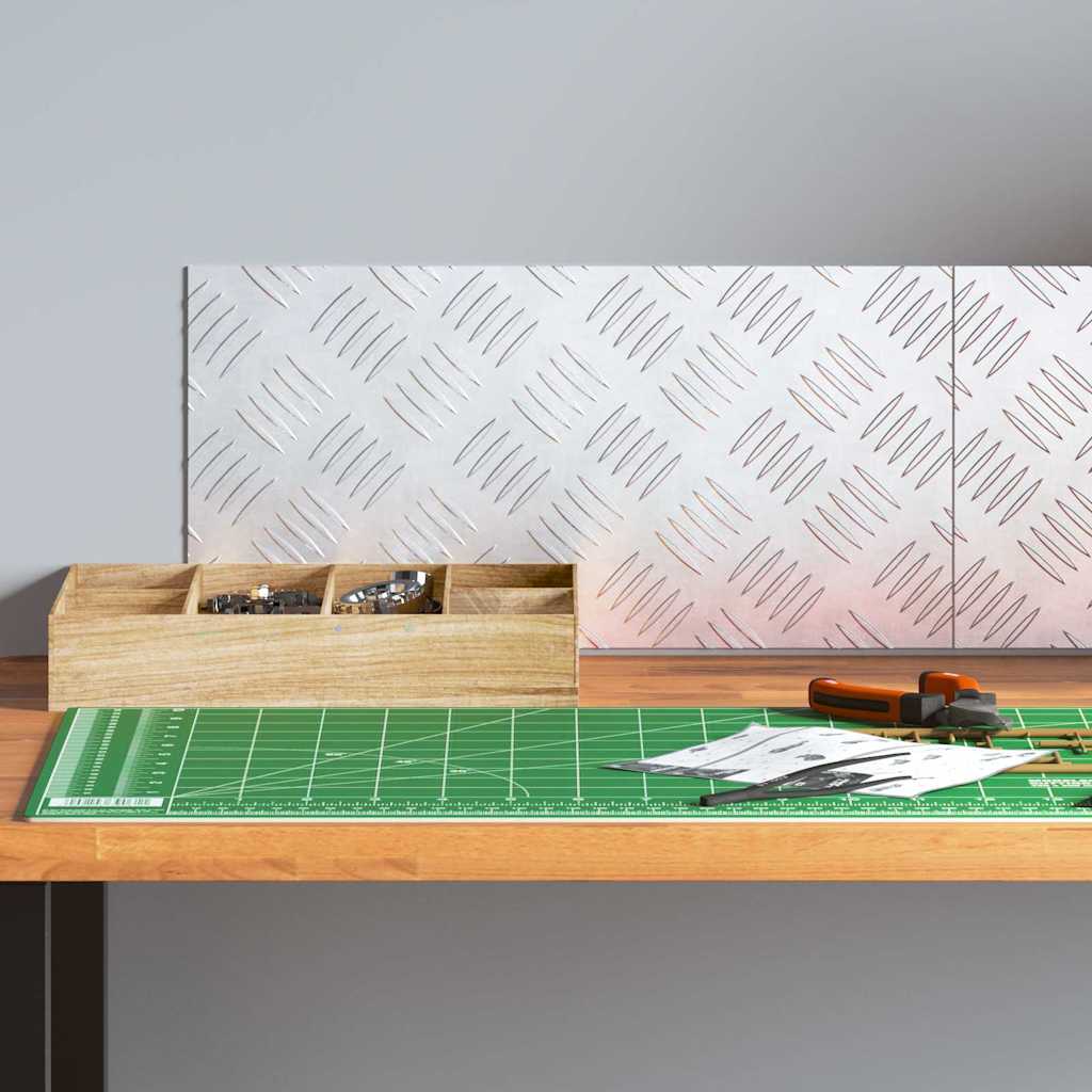 Laiptų danga Stačiakampio 2 pcs Sidabro 40 x 20 cm Aliuminis
