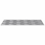 Laiptų danga Stačiakampio 2 pcs Sidabro 40 x 20 cm Aliuminis