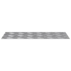 Laiptų danga Stačiakampio 2 pcs Sidabro 50 x 20 cm Aliuminis