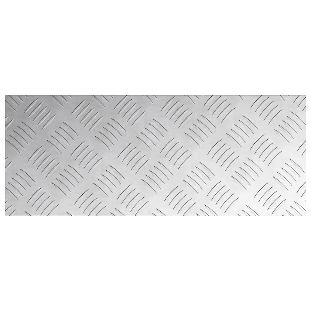 Laiptų danga Stačiakampio 2 pcs Sidabro 50 x 20 cm Aliuminis