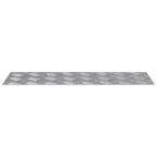 Laiptų danga Stačiakampio 4 pcs Sidabro 60 x 20 cm Aliuminis