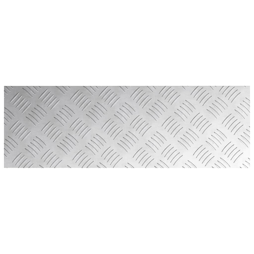 Laiptų danga Stačiakampio 4 pcs Sidabro 60 x 20 cm Aliuminis
