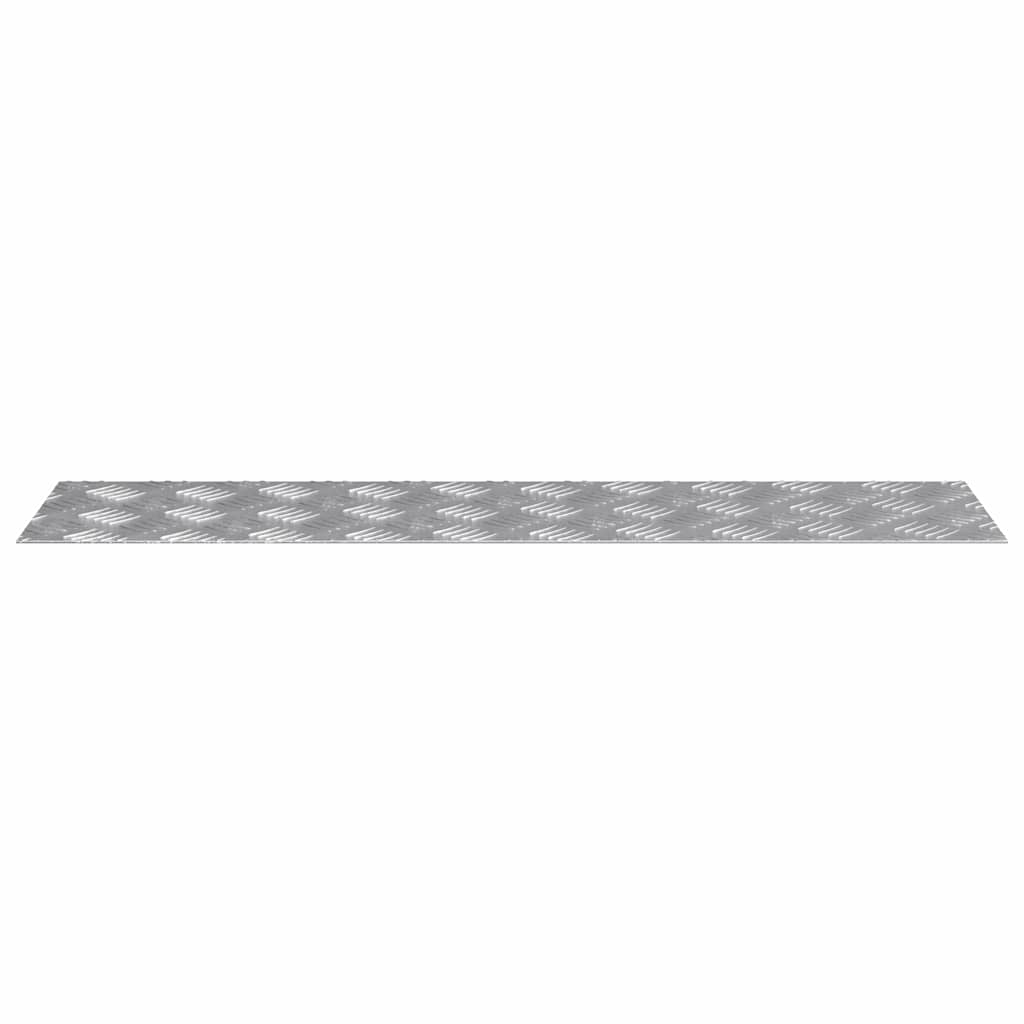 Laiptų danga Stačiakampio 2 pcs Sidabro 80 x 20 cm Aliuminis