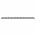 Laiptų danga Stačiakampio 4 pcs Sidabro 80 x 20 cm Aliuminis