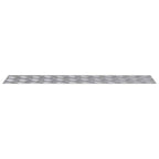 Laiptų danga Stačiakampio 4 pcs Sidabro 90 x 20 cm Aliuminis