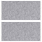 Laiptų danga Stačiakampio 2 pcs Sidabro 50 x 25 cm Aliuminis