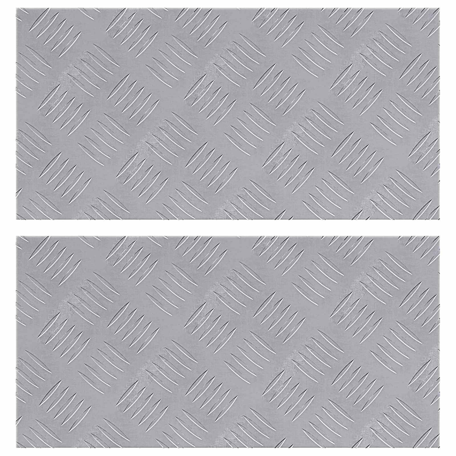 Laiptų danga Stačiakampio 2 pcs Sidabro 50 x 25 cm Aliuminis