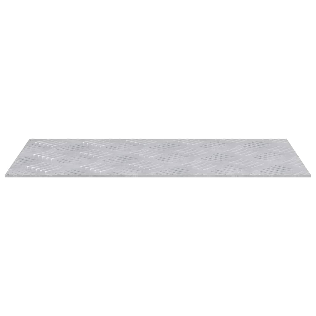 Laiptų danga Stačiakampio 2 pcs Sidabro 50 x 25 cm Aliuminis