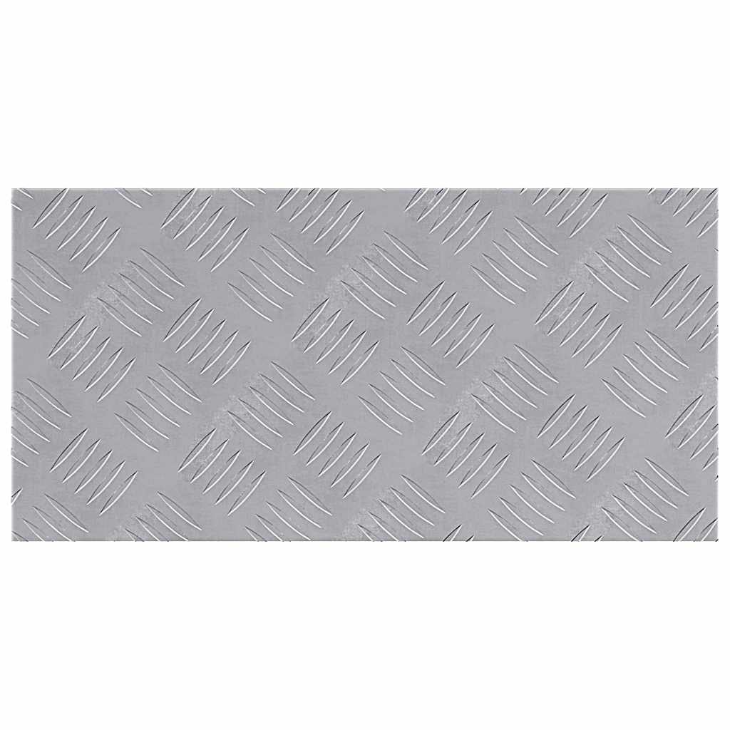 Laiptų danga Stačiakampio 2 pcs Sidabro 50 x 25 cm Aliuminis