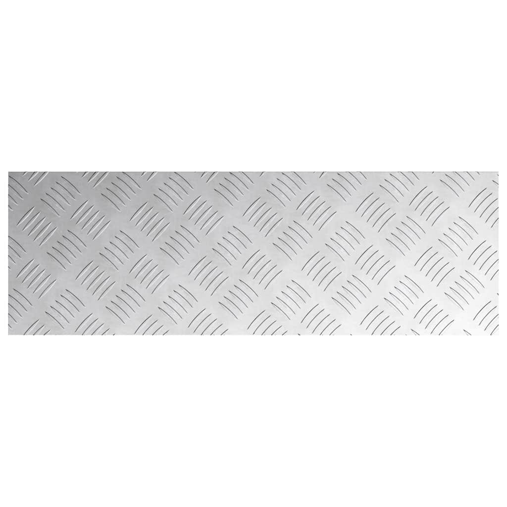 Laiptų danga Stačiakampio 2 pcs Sidabro 75 x 25 cm Aliuminis