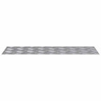 Laiptų danga Stačiakampio 4 pcs Sidabro 75 x 25 cm Aliuminis