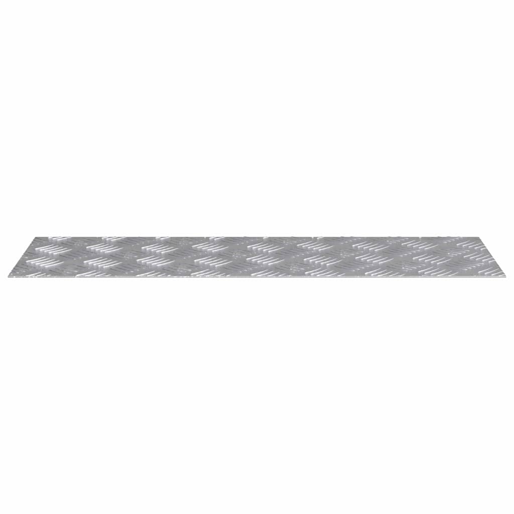 Laiptų danga Stačiakampio 4 pcs Sidabro 75 x 25 cm Aliuminis