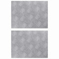 Laiptų danga Stačiakampio 2 pcs Sidabro 40 x 30 cm Aliuminis