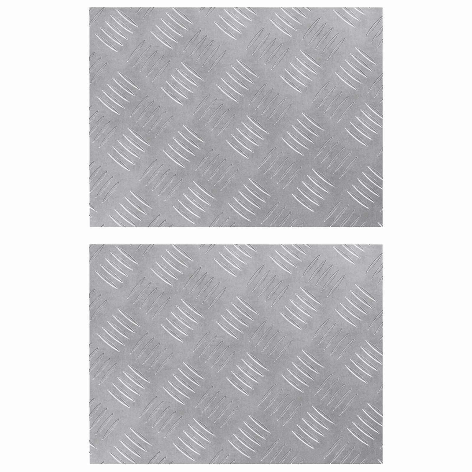 Laiptų danga Stačiakampio 2 pcs Sidabro 40 x 30 cm Aliuminis