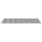 Laiptų danga Stačiakampio 2 pcs Sidabro 60 x 30 cm Aliuminis