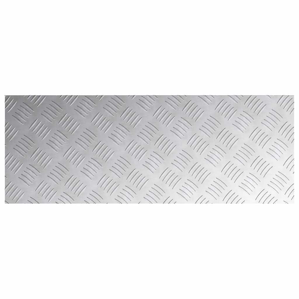 Laiptų danga Stačiakampio 2 pcs Sidabro 80 x 30 cm Aliuminis