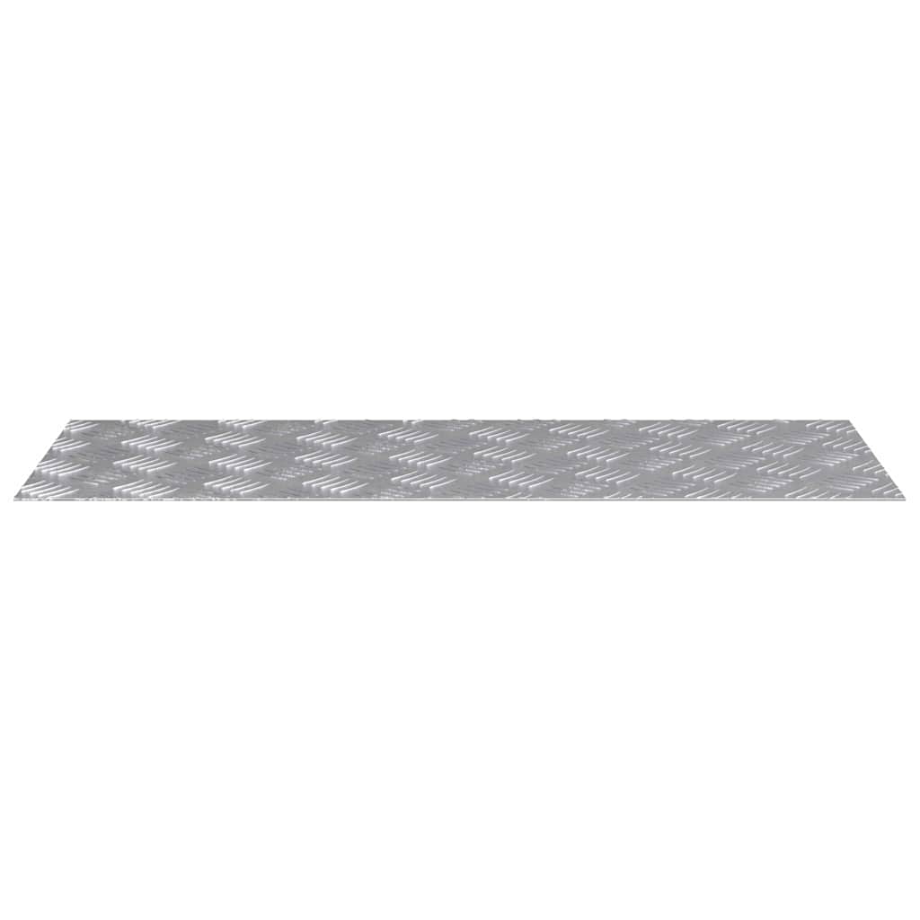 Laiptų danga Stačiakampio 4 pcs Sidabro 80 x 30 cm Aliuminis