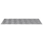 Laiptų danga Stačiakampio 2 pcs Sidabro 70 x 40 cm Aliuminis
