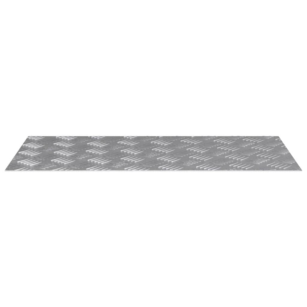 Laiptų danga Stačiakampio 4 pcs Sidabro 80 x 40 cm Aliuminis