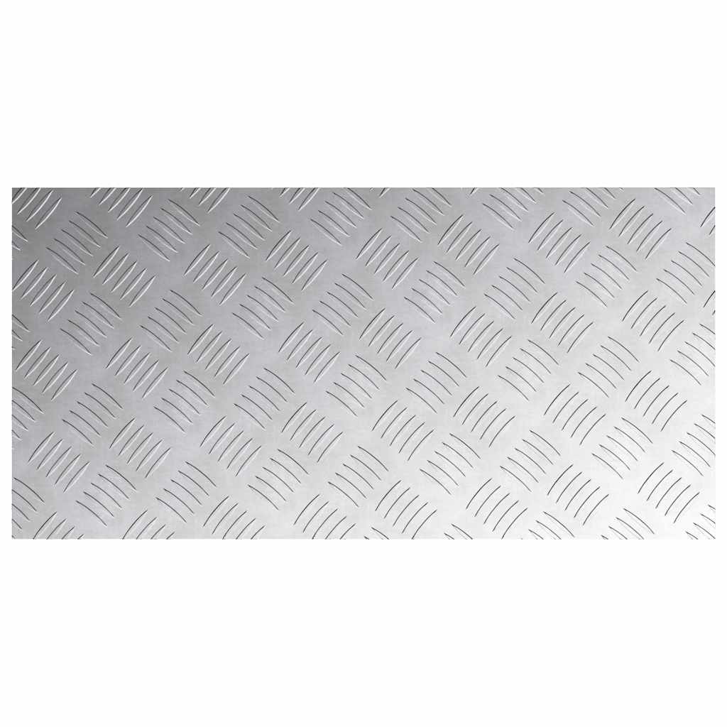 Laiptų danga Stačiakampio 4 pcs Sidabro 80 x 40 cm Aliuminis